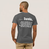 Swole Definitie - Bodybuilding Gym Humor T-shirt (Achterkant volledig)