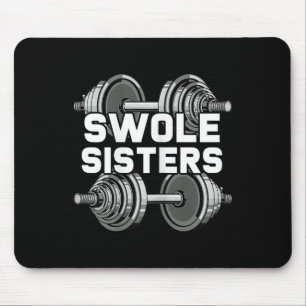 Swole Sisters Powerlifting Gym Workout Swole Gainz Muismat