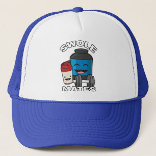 SWOLEMATES Funny Protein Bodybuilding Motivatie Trucker Pet