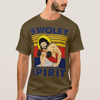 Swoley Spirit WEIGHT LIFTING Jesus Swoley Spirit  T-shirt
