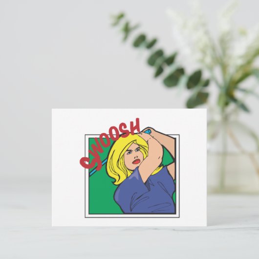 Swoosh Briefkaart (Staand voorkant)