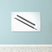 Sword and sheath uit La Tene, Zwitserland Canvas Afdruk (Insitu (Houten vloer))