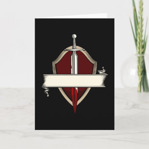 Sword Banner Coat of Arms Medieval Sword Fight Kaart