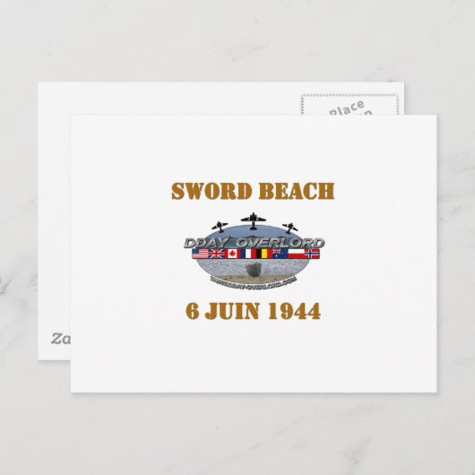 Sword Beach Briefkaart (Voorkant / Achterkant)