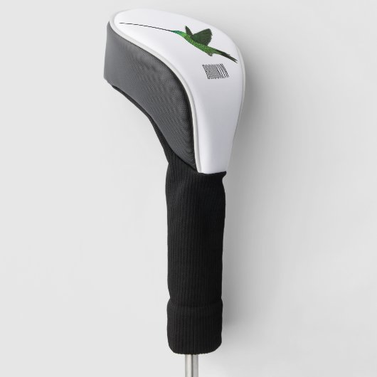 Sword-bulgvogel cartoon illustratie golfheadcover (Schuin)