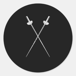 Sword jager sportfencer duel ronde sticker