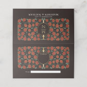 Sword & Shield Medieval Fantasy Monogram Weddensch (Buitenkant ongevouwen)