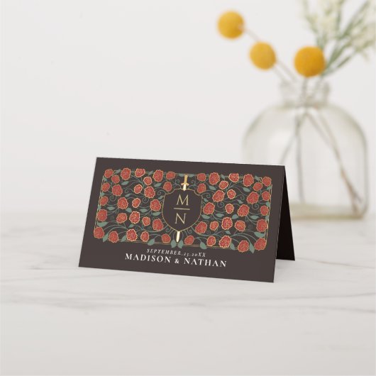 Sword & Shield Medieval Fantasy Monogram Weddensch (Achterkant)