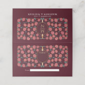 Sword & Shield Medieval Fantasy Monogram Weddensch (Buitenkant ongevouwen)