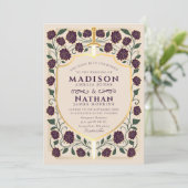 Sword & Shield Medieval Fantasy Monogram Weddensch Kaart (Staand voorkant)