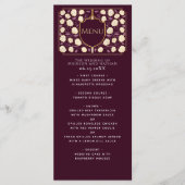 Sword & Shield Medieval Fantasy Monogram Weddensch Menu (Voorkant)