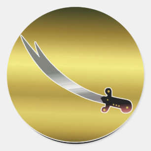 Sword van Ali Ronde Sticker