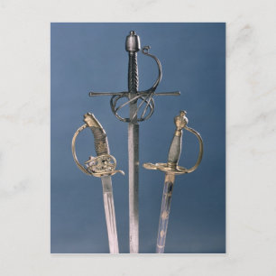 Sword van de infanterieofficier briefkaart