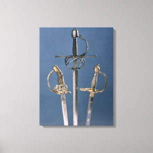 Sword van de infanterieofficier canvas afdruk