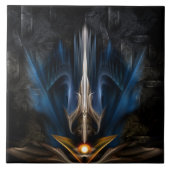 Sword van lichte fractale kunst tegeltje (Voorkant)