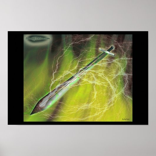 Sword van vernietiging poster (Voorkant)