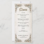 Swords Gamer Fantasy Wedding Menu (Voorkant)