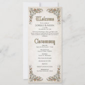 Swords Gamer Fantasy Wedding Programma (Voorkant)