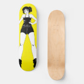 Swordswoman Anime Girl Skateboard Deck (Recto)