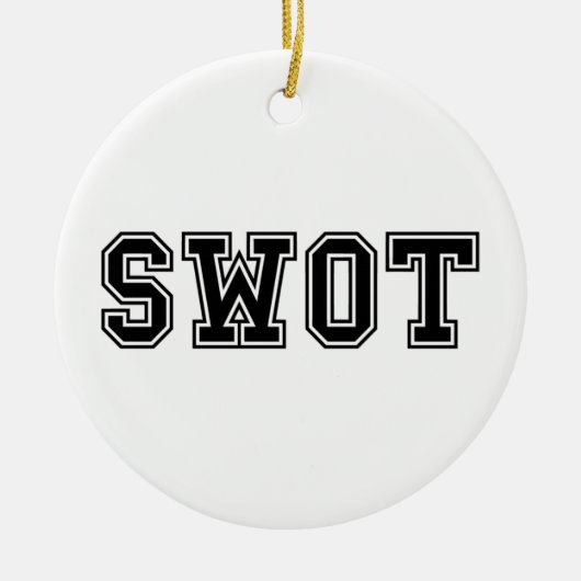 SWOT KERAMISCH ORNAMENT (Voorkant)