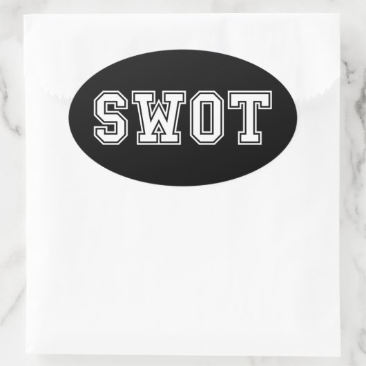 SWOT OVALE STICKER (Tas)
