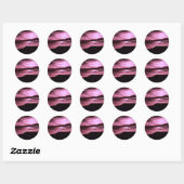 SWRoseMesaSunset Ronde Sticker (Vel)