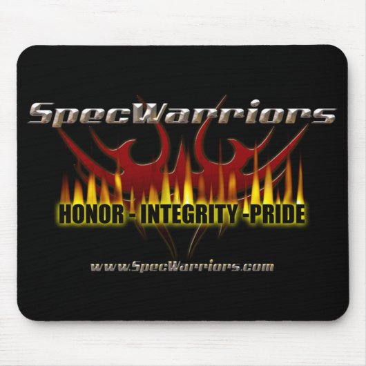 -|SwS|-Black MousePad Muismat (Voorkant)