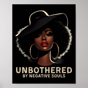 Sy Black Queen Afro-Amerikaanse dames Poster
