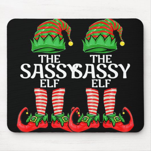 Sy Elf Christmas Family Matching Group T Shirt Muismat (Voorkant)