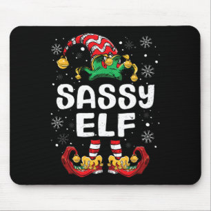 Sy Elf Familie Matching Kerstmis Grappig Muismat