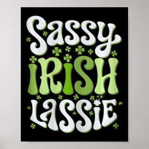 Sy Ierse Lie St Patricks Day Vrouwen Meisjes Shamr Poster
