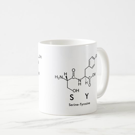 Sy peptide nom mug (Devant droit)