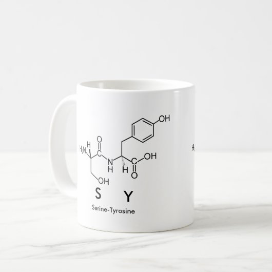 Sy peptide nom mug (Devant gauche)