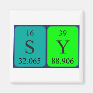 Sy periodieke lijstnaam magneet 2