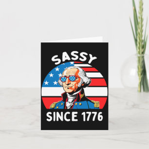 Sy Sinds 1776 Founding Father Funny 4th Of July Kaart