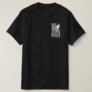 Syberian Husky Dog Flag USA Funny T-shirt
