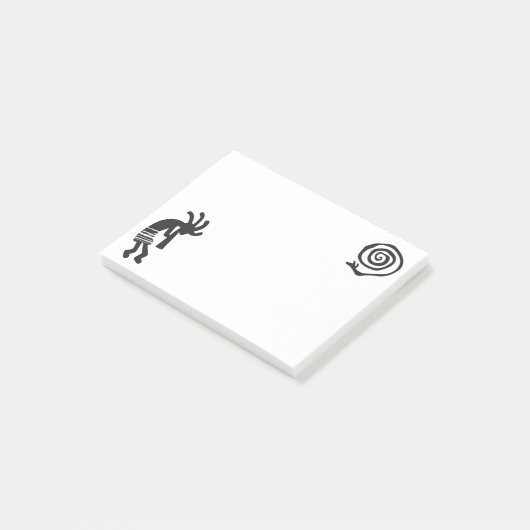 Sybol Spiral Snake Kokopelli Post-it® Notes (Schuin)