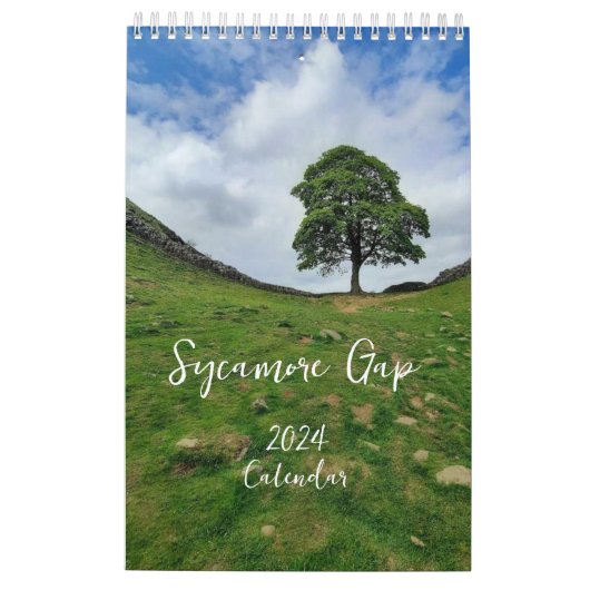 Sycamore Gap 2024 Kalender (Achterkant)
