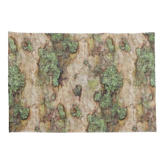 Sycamore Tree Bark Moss Lichen Kussensloop (Achterkant-Rechts)