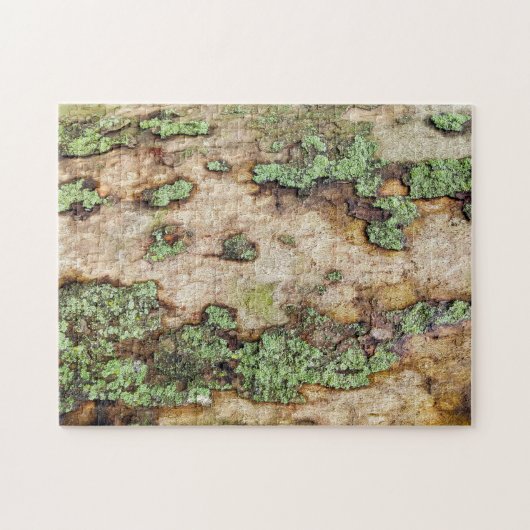Sycamore Tree Bark Moss Lichen Legpuzzel (Horizontaal)