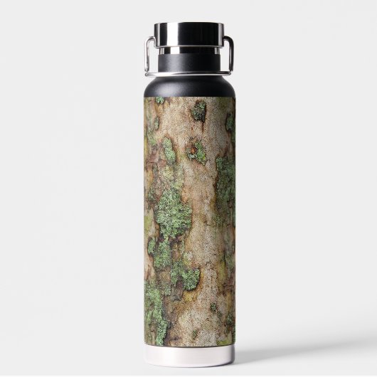 Sycamore Tree Bark Moss Lichen Waterfles (Achterkant)