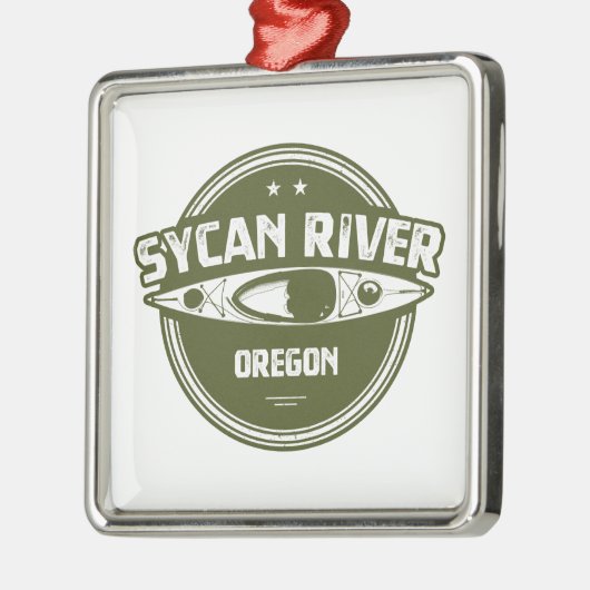 Sycan River Oregon Kayaking Metalen Ornament (Links)