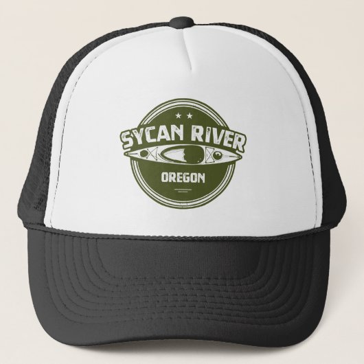 Sycan River Oregon Kayaking Trucker Pet (Voorkant)