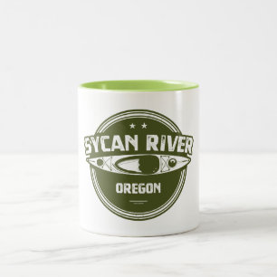 Sycan River Oregon Kayaking Tweekleurige Koffiemok