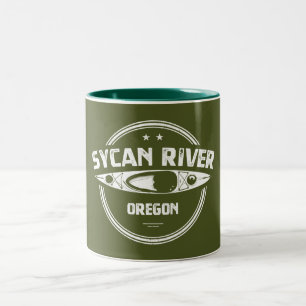 Sycan River Oregon Kayaking Tweekleurige Koffiemok