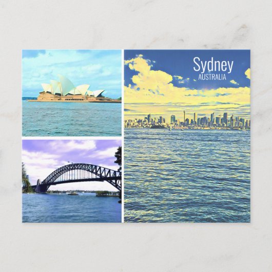 Sydney Australia Briefkaart (Voorkant)