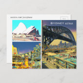 Sydney Australia Briefkaart (Voorkant / Achterkant)