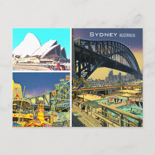 Sydney Australia Briefkaart (Voorkant)