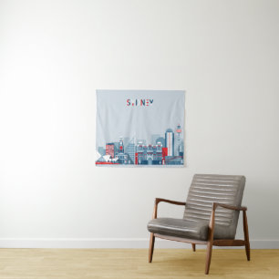 Sydney Australia City Skyline Wandkleed