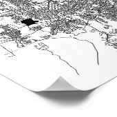 Sydney Australia Minimal Modern Street Map Poster (Hoek)
